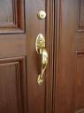 Front Door Hardware Restoration - Polished Brass