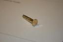 custom #11 slotted solid brass screw