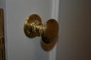 hand hammered brass knob