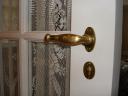 brass lever turn piece detail
