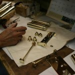 dual action bommer hinge plating polished brass