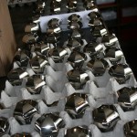 polished nickel palmetta knobs custom