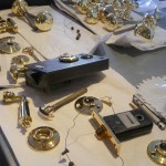 door hardware brass plating