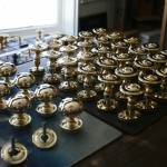 brass turned knobs