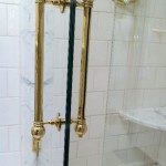 brass shower door hdwe